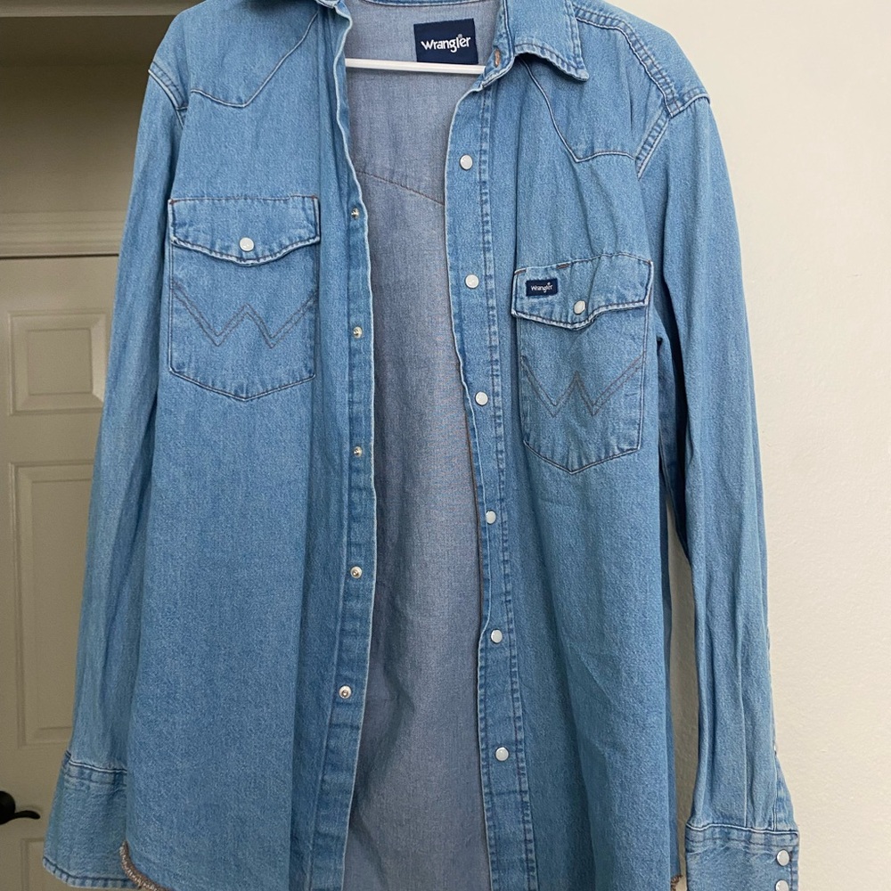 Wrangler Blue Denim Shirt